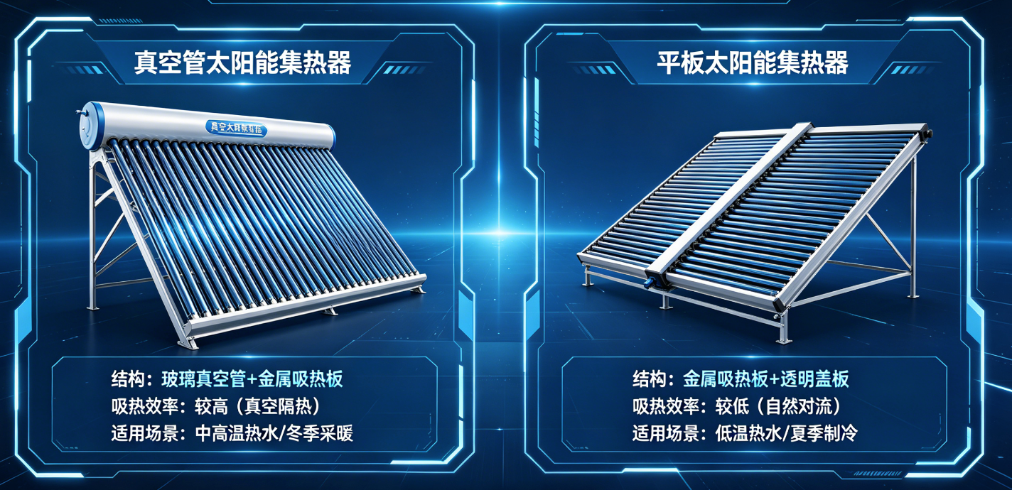 真空管与平板太阳能的区别