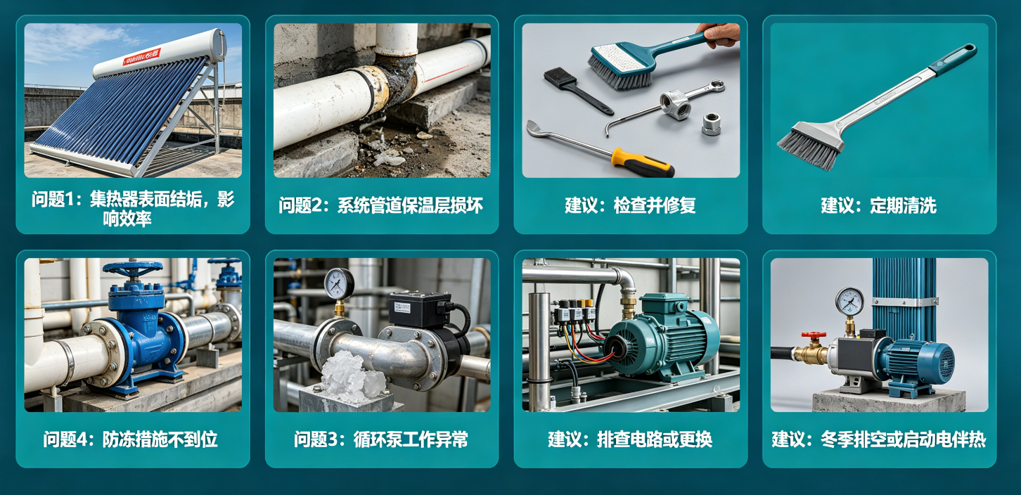 平板太阳能集热器系统常见问题探讨与建议