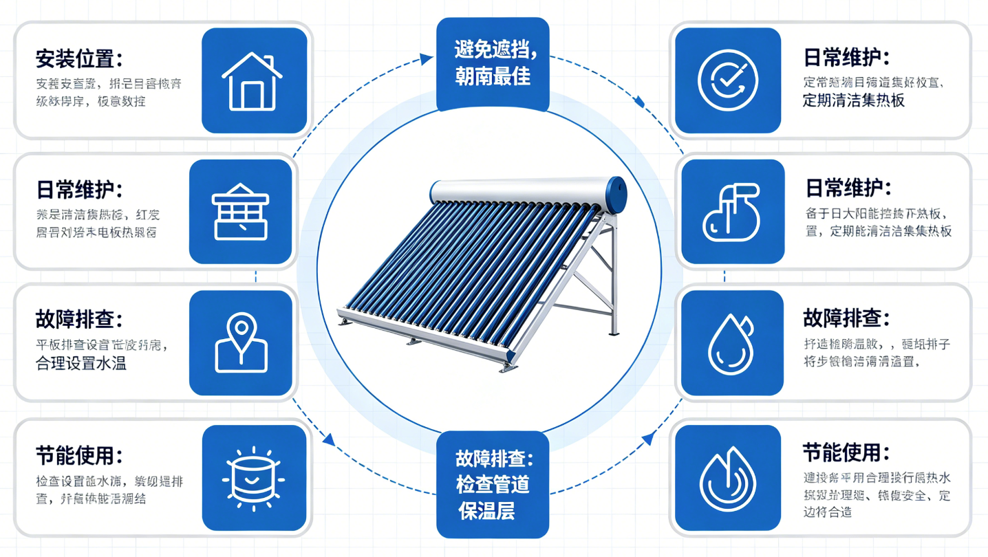 关于平板太阳能热水器的12个建议